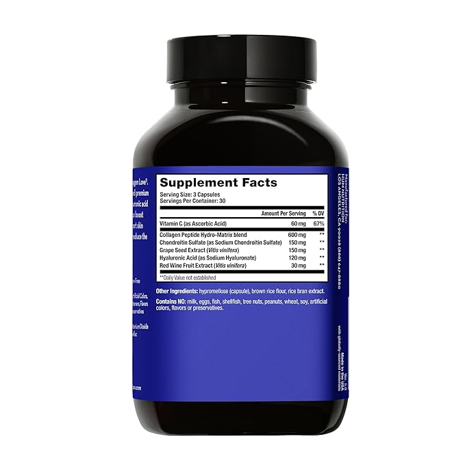 HUM Collagen Love Skin Supplement - Collagen Peptides w/Hyaluronic Acid & Vitamin C, Supports Firm Skin & Helps Minimize Signs of Aging - Supplements for Women and Men (90-Count)-BrightBean Baby