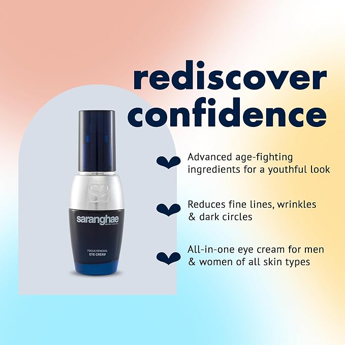 Cica Korean Under Eye Cream - Dark Circle & Puffiness Reduction, Anti-Aging Under Eye Treatment, Hydrating Niacinamide Cream for Minimizing Wrinkles – 1 Ounce by Saranghae-BrightBean Baby