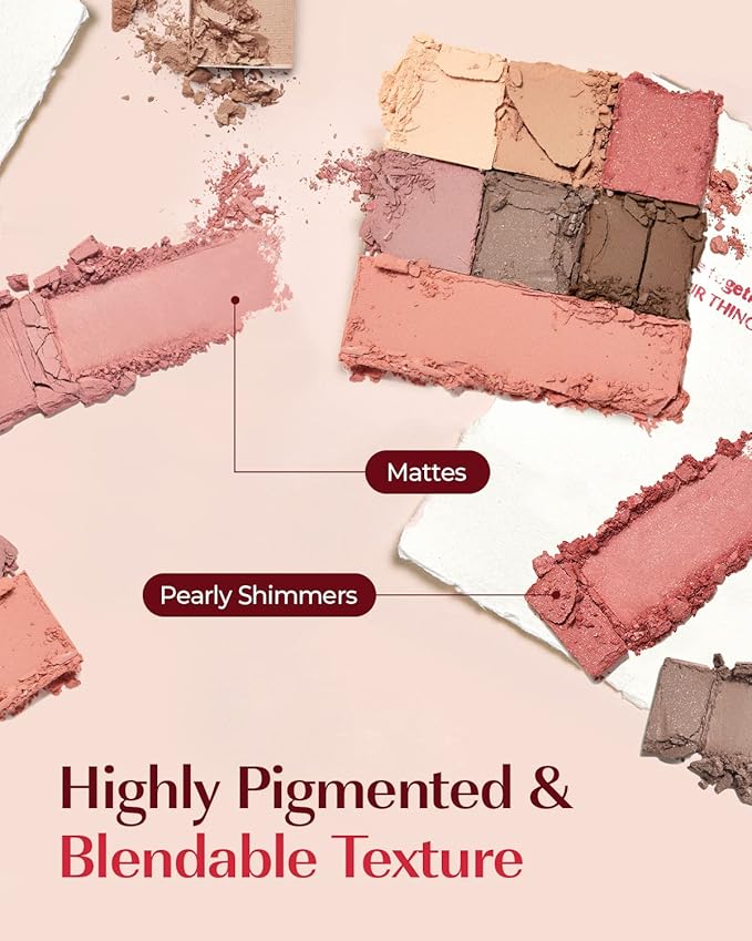 AMTS Off Sienna & Authentic Amber Eyeshadow Palettes Set, Valentine's gifts for teen girls, women | Matte Shimmer Metallic, Long Lasting-BrightBean Baby