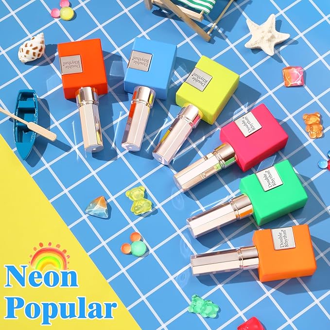 Double Rhythm 6 Pcs 15 ML Gel Polish Set Same Color Same Bottle Soak Off Gel Polish Kit Nail Art Manicure Salon DIY at Home for Women (Pastel Red Pink Orange Yellow Green-T6-11)-BrightBean Baby