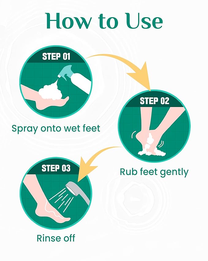 Cotton Foot - Foot Shampoo Soap (Lemon, 13fl oz*2, Pack of 2) - Refreshing Cleanse Spray, Deodorizing Foot Care Wash. Foaming Wash, Easy to Use-BrightBean Baby