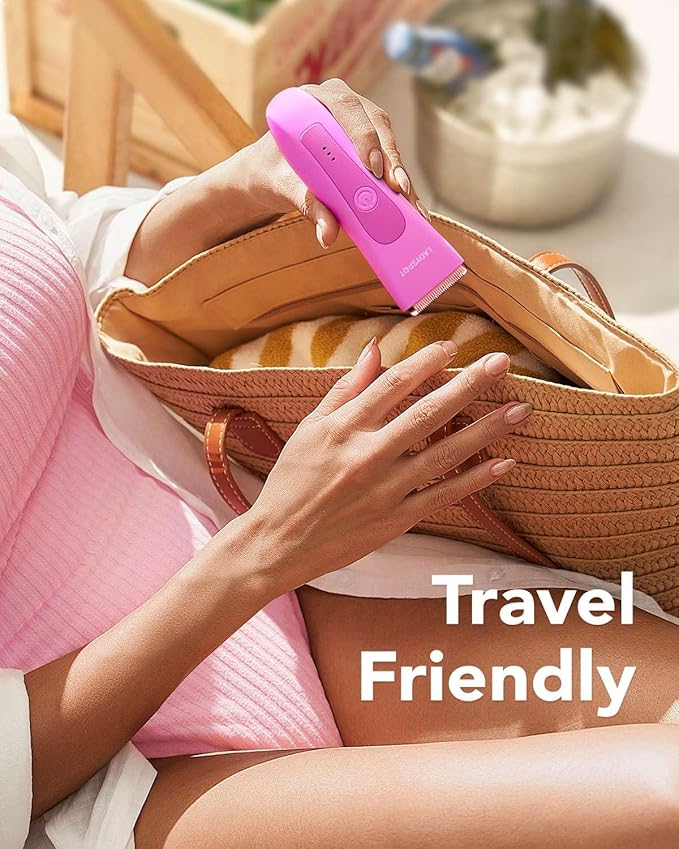 LADYSPOT™ Hair Shaver for Women, Shaving Sets with 3 Gurad and Replaceable Ceramic Blade Heads, No Nick, No Cut, No Razor Burn, Waterproof Wet/Dry, 90 Minutes Shaving (Women-Rosered-Version)-BrightBean Baby