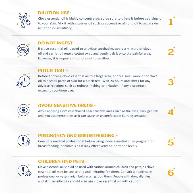 HIQILI 100ML Clove Oil for Teeth and Gums, Tooth Aches, Spray, Aromatherapy, 100% Pure Natural - 3.38 Fl Oz-BrightBean Baby