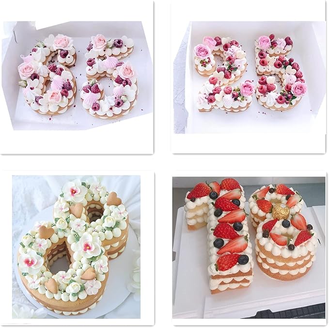 Ducodocu Large Silicone Number Cake Mould 3D Novelty Cake Pan DIY Baking Mold for Birthday Anniversary Number of 1 Purple