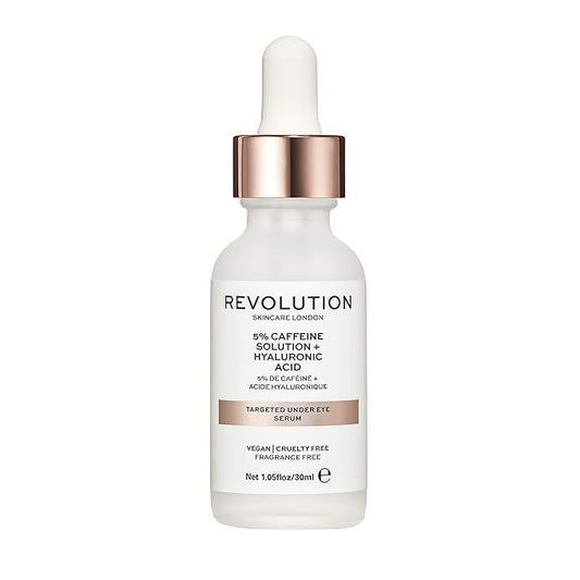 Revolution Skincare Targeted Under Eye Serum - 5% Caffeine, Clears Blemishes, Exfoliates the Skin and Reduces Blackheads, Vegan & Cruelty Free, 250ml-BrightBean Baby