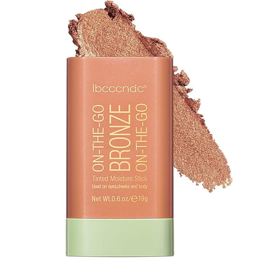 MEICOLY Cream Contour Stick, Shimmery Finish, Rich Glow, 03, 1.94 Ounce, Stick, Buildable, All Skin Tones, Water Resistant, Cruelty Free & Vegan, Facial Contouring Makeup-BrightBean Baby