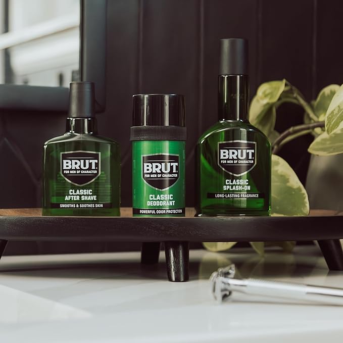 Brut Splash-On Original Fragrance - Bold, Masculine Cologne for Men - Long Lasting Mens Fragrance With Spicy Woods, Floral, and Citrus Notes - 7 oz-BrightBean Baby