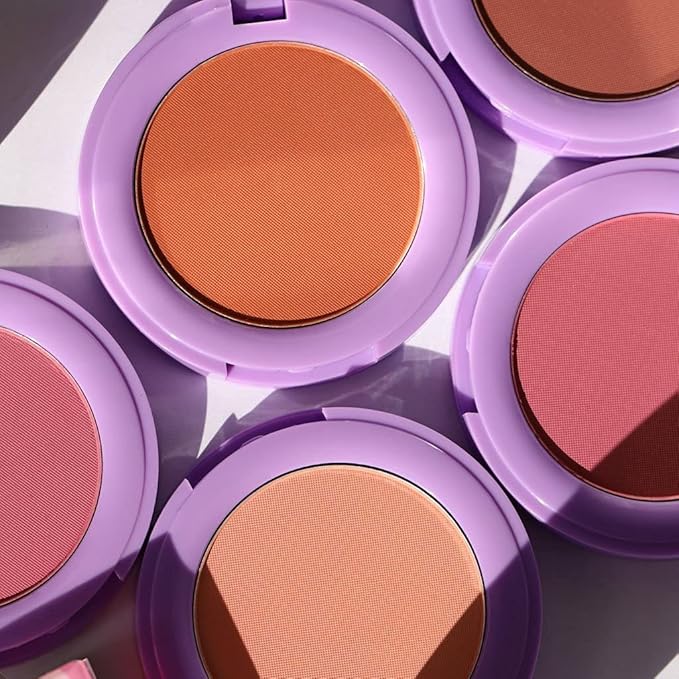 Half Caked In Bloom Powder Blush | vegan & cruelty-free, fragrance-free, highly pigmented, primer-infused | 3.8g (Day 'N' Nite)-BrightBean Baby
