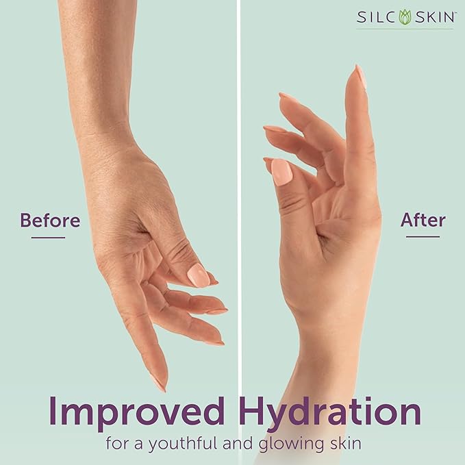 SilcSkin Hand & Body Treatment - Water-Based Hand & Body Lotion for Crepey Skin and Fine Lines - Uses Medical Grade Silicone for Deep Hydration - 4 oz-BrightBean Baby