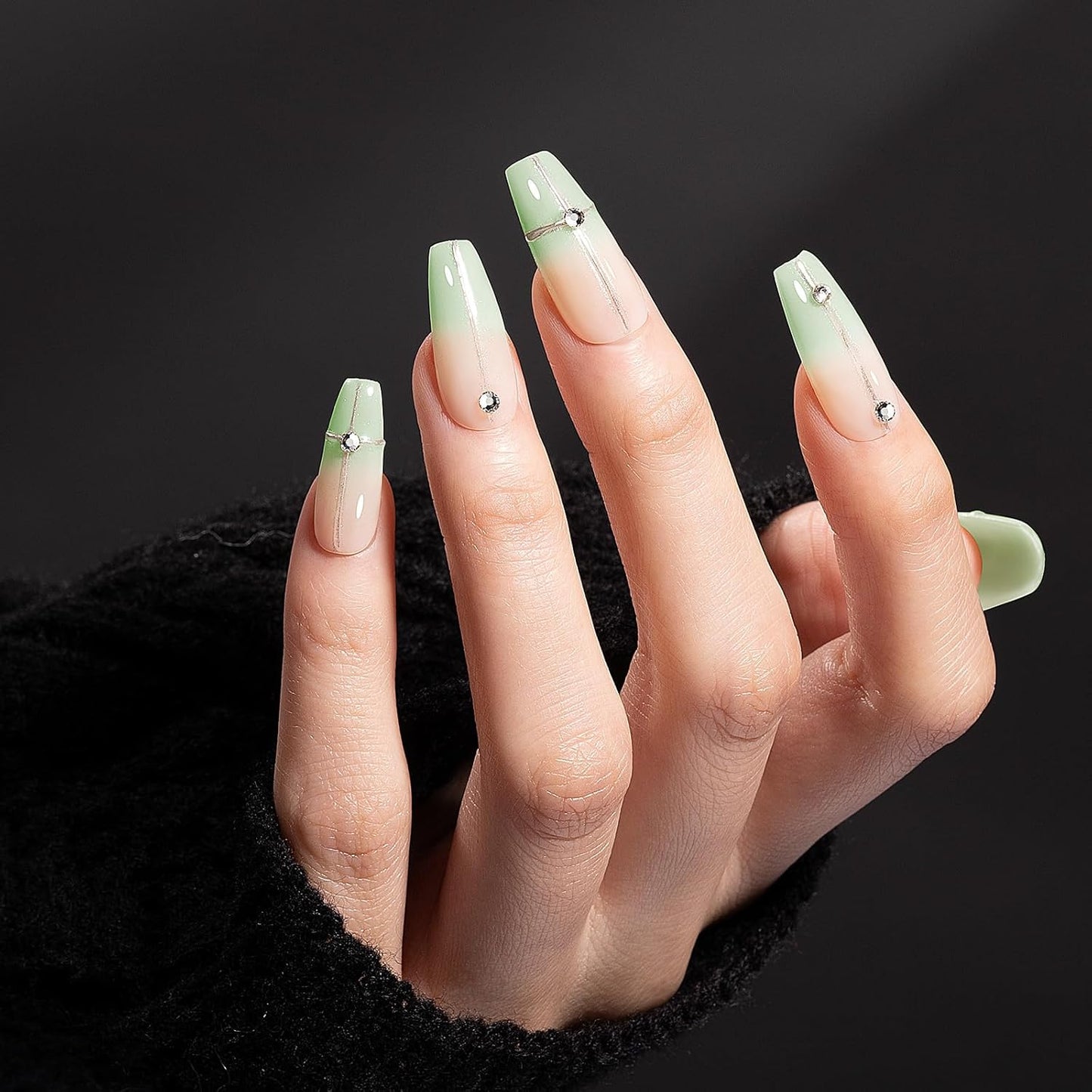 Gellen Gel Nail Polish 18Ml Jelly Mint Green Spring Translucent Pastel Sheer Soak Off UV for Nail Art at Home 0.61 Fl Oz-BrightBean Baby