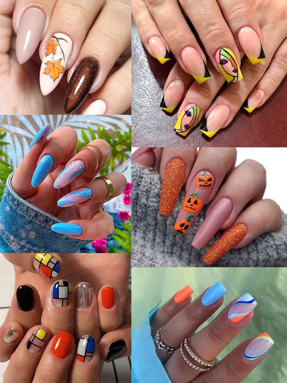 12 Color 3D Nail Art Pens Set, Kalolary Nail Point Graffiti Dotting Pen Drawing Painting Liner Brush for DIY Nail Art Beauty Adorn Manicure Tools(B)-BrightBean Baby