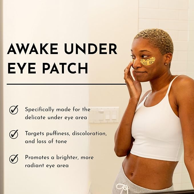 Bolden Awake Under Eye Patch | Eye Mask For Dark Circles, Puffiness & Discoloration | Brightening Eye Pads With Niacinamide, Alpha Arbutin, Tranexamic Acid & Vitamin C | 10 Pairs-BrightBean Baby