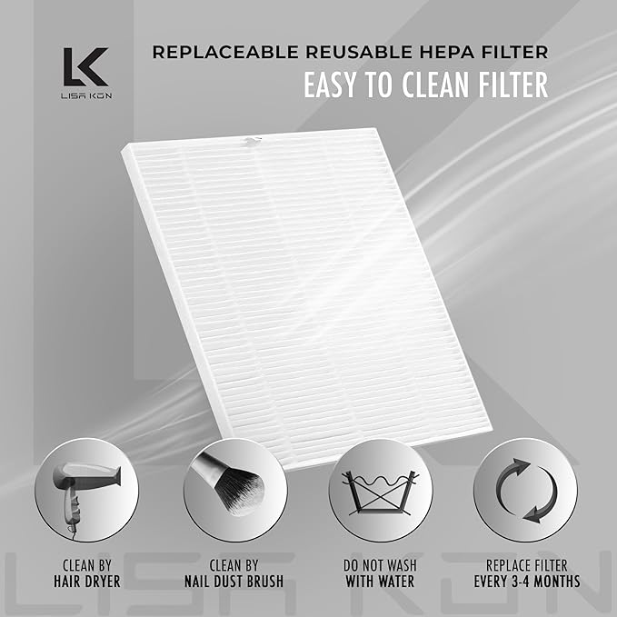 Nail Dust Collector with Reusable Filter, Professional Vacuum Fan Dust Extractor, Powerful & Quiet Nail Tech Dust Suction Machine for Acrylic Gel Nail Polishing, High-End Nail Salon-BrightBean Baby