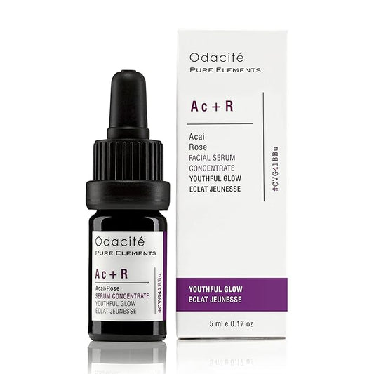 Odacité Anti Aging Serum Concentrate with Acai + Rose - Revitalizing Facial Oil, Youthful Glow, Improves Skin Tone, Wrinkles, and Firmness, Age defying, Rose Oil, 0.17 fl. oz.-BrightBean Baby