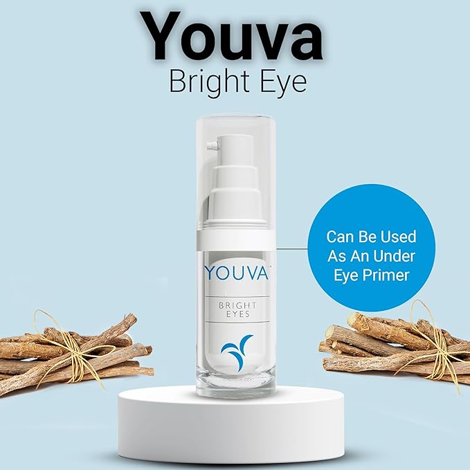 Hyaluronic Acid Anti-Aging Eye Cream - 15ml | Under Eye Cream | Marine Extracts | Bearberry and Licorice Root for Dark Circles | Eye Cream | Wrinkles and Reduce Puffiness | Fragrance-Free-BrightBean Baby