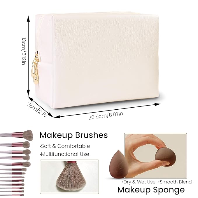 Makeup Present Set for Teen Girl Women, Travel Makeup Kit, Makeup Full Kit for Beginner, Makeup Bundle Include 2 Matte & Shimmer Eyeshadow Palettes, Liquid Glitter Eyeshadow & Eyeliner-BrightBean Baby