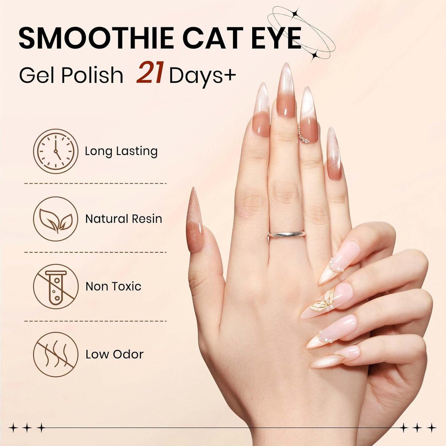 10ml Cat Eye Gel Nail Polish with Magnetic Nail Polish Gel for Home Manicure Nails DIY-BrightBean Baby