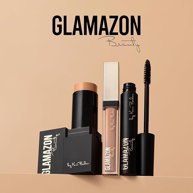 Glamazon Second to None Foundation Stick, Sunkissed Tan, Light-to-Full Coverage, Weightless Makeup With a Glowy Natural Finish-BrightBean Baby