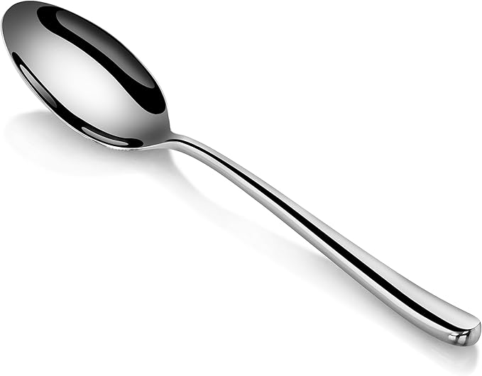 Artaste Rain II Forged 18/10 Stainless Steel (Silver (Set of 12), Dinner Spoon (8-Inch))