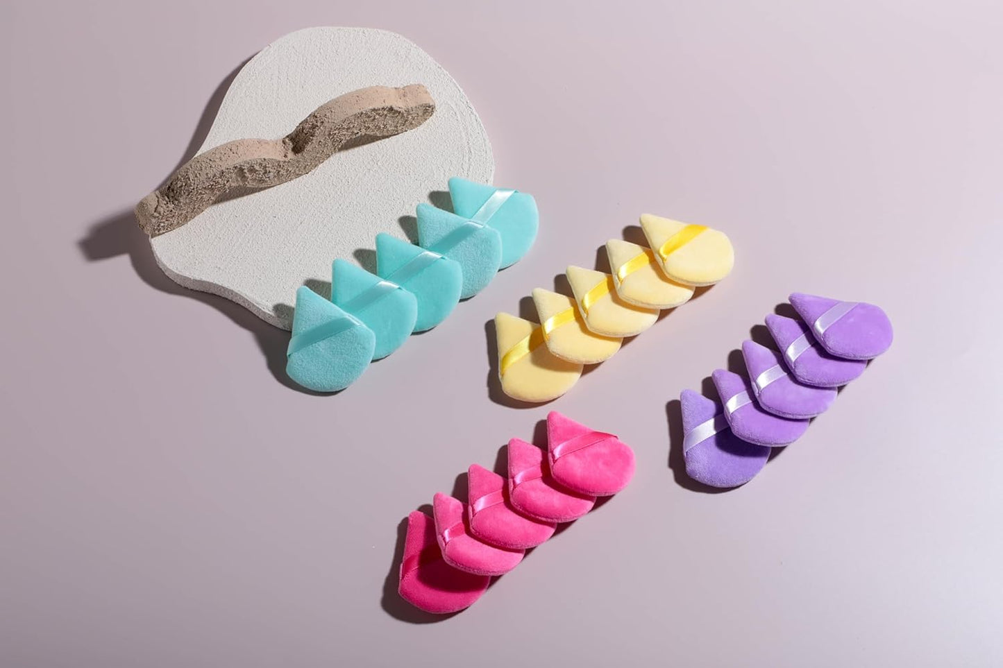 BS-MALL Makeup Sponge Set 20 Pcs – Premium Portable Super Soft Triangle Puff for Flawless Makeup Application,Beauty Cosmetic Applicators For Daily Use (Multicolored)-BrightBean Baby