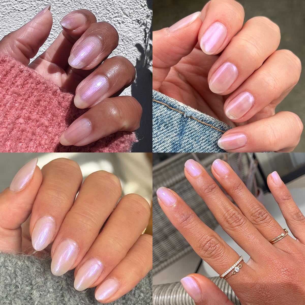 Olive & June Quick Dry Nail Polish | Instant Fast-Drying Smudgeproof Color | 15-free Vegan Cruelty-Free Formula | Lasts up to 5 Days |Salon-Quality Manicure Pedicure at Home |Baroque Pearly Iridescent-BrightBean Baby