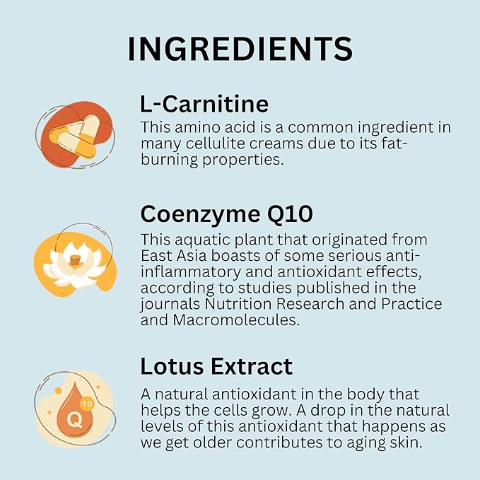Life's Butter Anti-Cellulite Cream with L-Carnitine, Coenzyme Q10 | Skin Smoothening Natural Product | Fights Cellulite and Stretch Marks | 6 fl oz (Scent-Free) + Dry Brush-BrightBean Baby