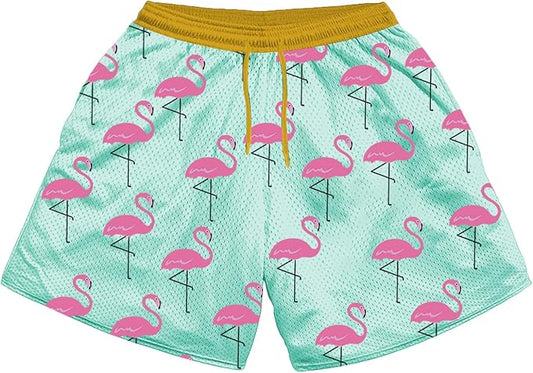 Fashion Funny Animal Printing Swim Trunks 5 inch Inseam Quick Dry Active Board Shorts for Men-BrightBean Baby