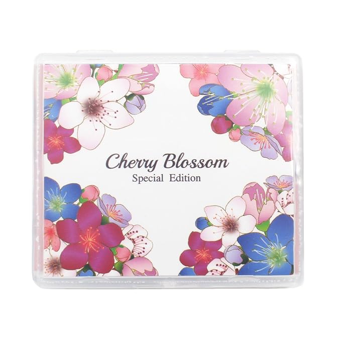 [100 Counts + Mirror Case] Cherry Blossom Natural Oil Blotting Paper for Face Korean with Mirror Case-BrightBean Baby