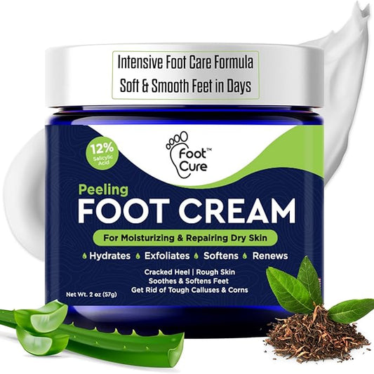 Tea Tree Oil Foot Cream - Moisturizing Athletes Foot Care For Dry Cracked Feet Cream - Heel & Callus Removal, Toenail Treatment, Ringworm Itchiness Relief - Made in USA Foot Cream, 2 Ounce Pack of 1-BrightBean Baby