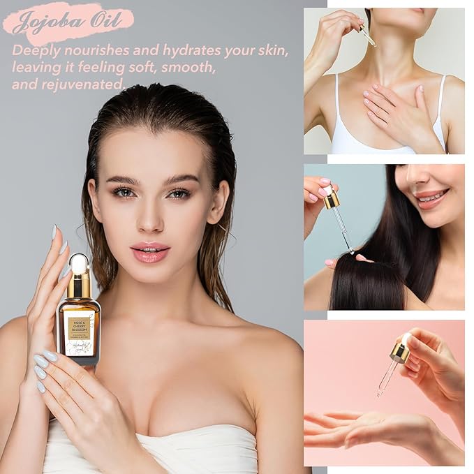 Mothers Day Gifts for Mom Rose & Cherry Blossom Spa Gift Set for Women - 19-Piece Luxury Bath & Body Care Kit with Necklace, DIY Chain, Shower Gel | Valentine's Day, Christmas Gifts for Her, Wife-BrightBean Baby