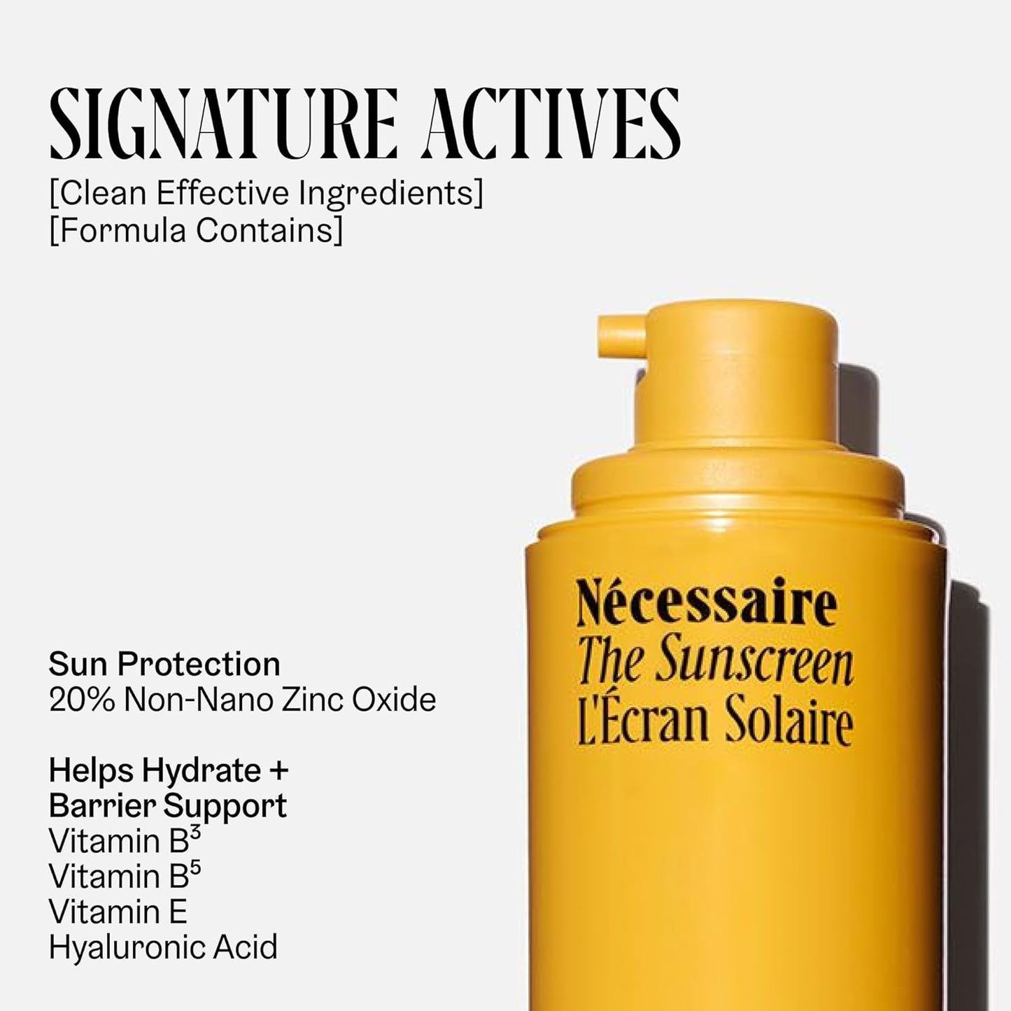 Nécessaire The Mineral Sunscreen SPF 30 PA+++. For The Body. Broad Spectrum. Zinc Oxide, Hyaluronic Acid, Niacinamide. Hydrate. Protect Against Sun Damage + Premature Aging. Dermatologist-Tested 5.1oz-BrightBean Baby
