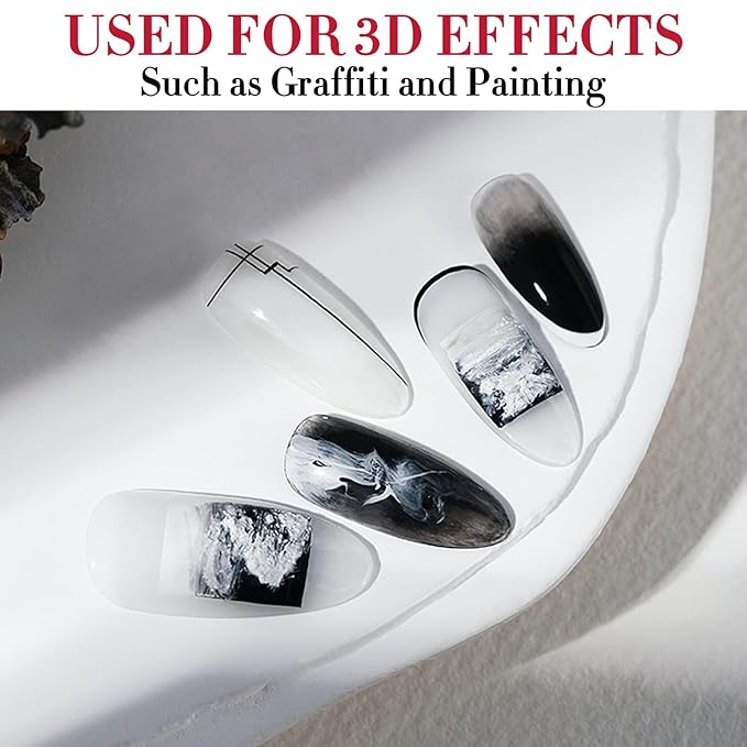 Double Rhythm 3D Nail Gel Solid Sculpting Gel for Nail Art Non-Sticky Hard Gel for Building Carving Molding Nail Extension Soak Off UV/LED Salon Home DIY 0.5 Oz (Gypsum White)-BrightBean Baby