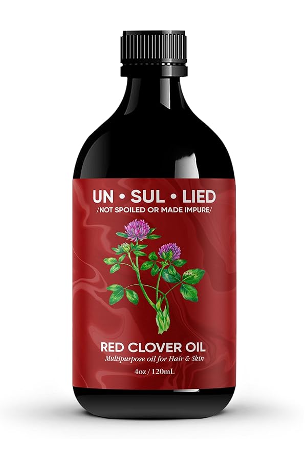 UN·SUL·LIED Red Clover Multipurpose Oil For Hair and Skin, 4 oz-BrightBean Baby