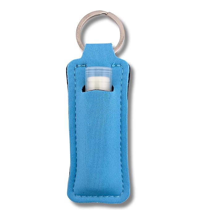 Sweet Watermelon Chapstick 6-Pack. Includes Bonus Lip Balm Holder Keychain (Blue). Limited Edition Flavor from the Chapstick I Love Summer Collection, Unique Gift Bundle from Tiny Seed-BrightBean Baby