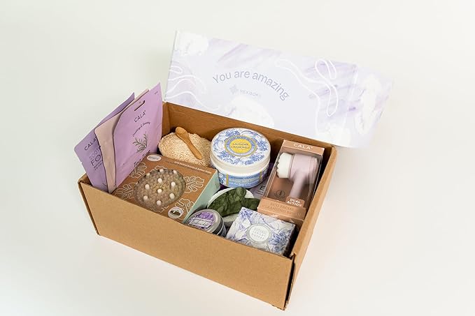 LUXURY SPA GIFT SET FOR HER -11-Pc Lavender Spa Beauty and Personal Care Collection Home Spa Pampering Package for Relaxation Perfect for Thank You, Birthday, Anniversary Gifts, Gift Box for Her-BrightBean Baby