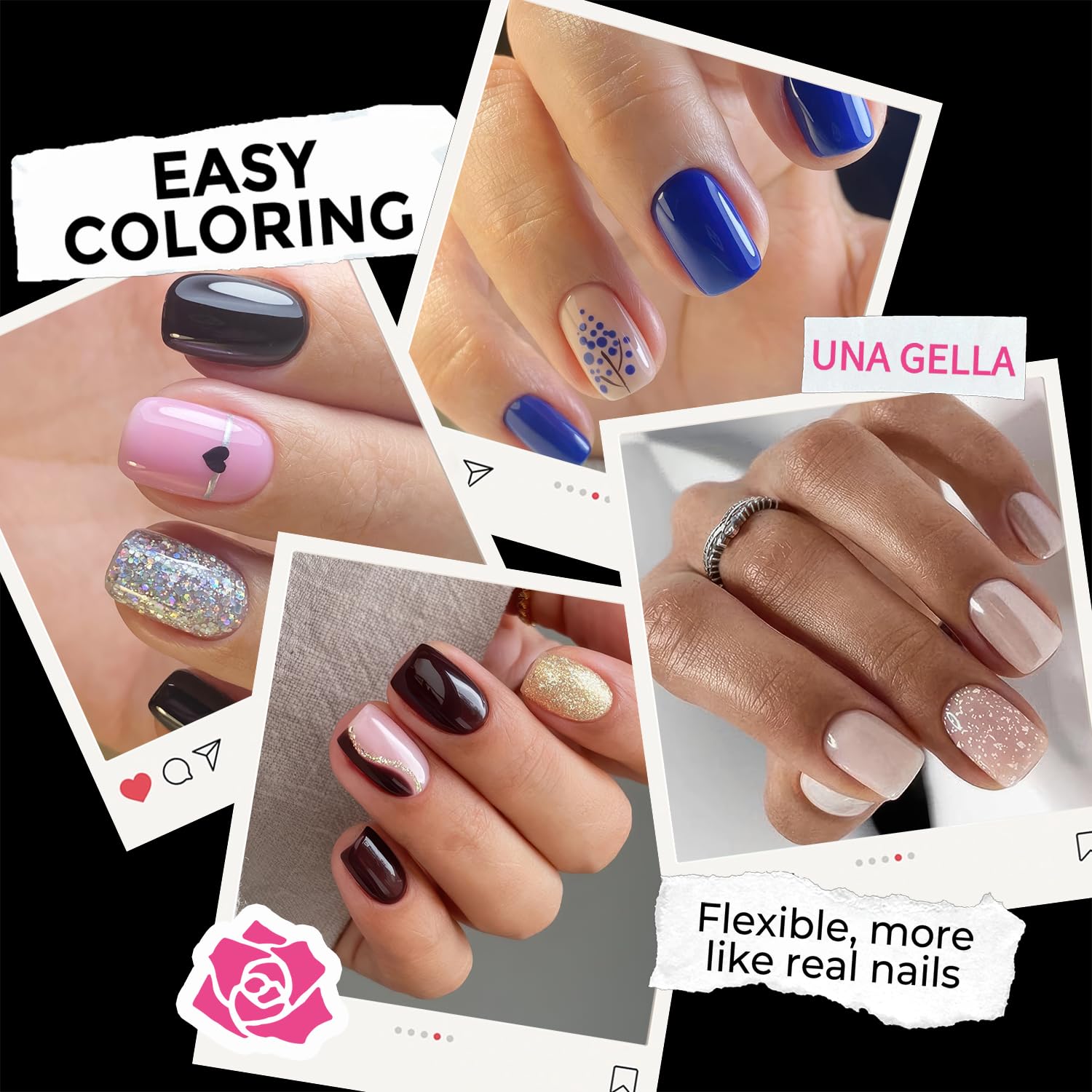 UNA GELLA Extra Short Square Nail Tips XS 216pcs Pre-shape Extra Short Square Press on Nails Gel Tips Full Cover Acrylic Nails False Nails For DIY Salon 12 Sizes-BrightBean Baby