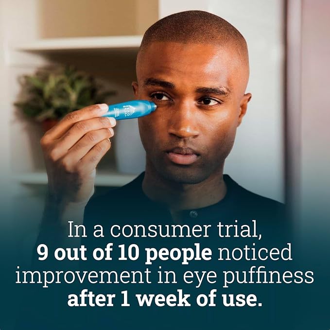 Oars + Alps Wake Up Eye Roller and Eye Depuffer, Dermatologist Tested Skin Care Infused with Caffeine and Aloe Vera, TSA Friendly, 0.5 Oz-BrightBean Baby