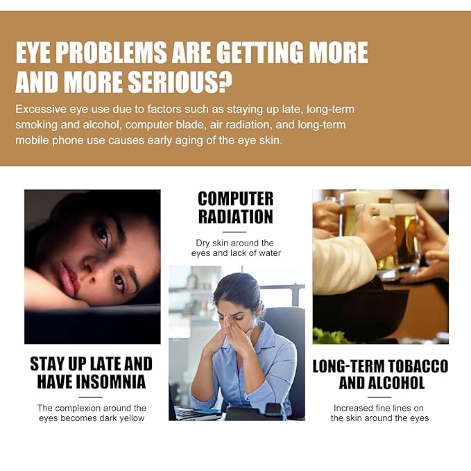 Retinol Eye Stick with Collagen & Hyaluronic Acid Eye Cream for Dark Circle and Puffiness, Brightening Eye Balm Reduces Fine Lines and Bags in 4 Weeks-BrightBean Baby