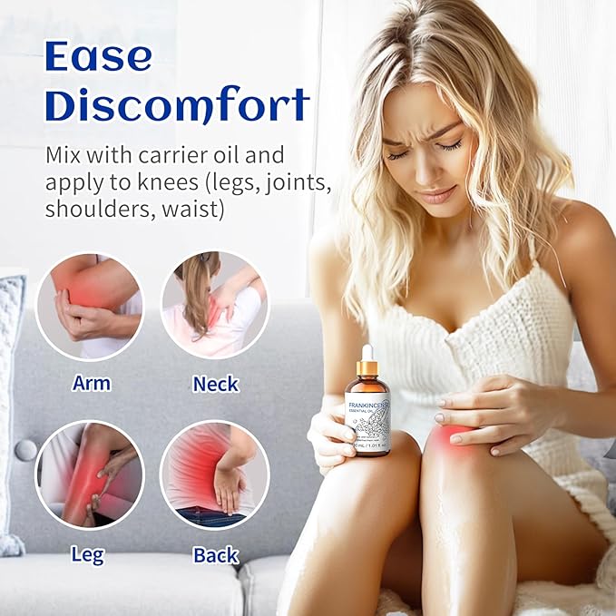 HIQILI 30ML Frankincense Essential Oil, Relaxing, Skin Care, Camp Atmosphere Creation, Can be Added to Body Lotions, Creams, Aromatherapy Use - 1 Fl Oz-BrightBean Baby