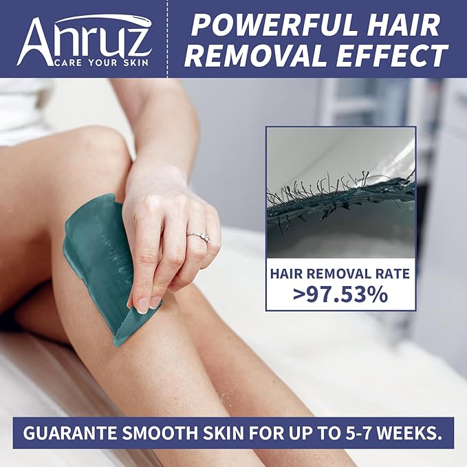 Waxing Kit for Women Men - Wax Kit for Hair Removal with Silicone Bowl,4 Bags Hard Waxing Beads and 30 Sticks - at Home Use Wax Warmer for Full Body, Bikini, Eyebrow, Face, Sensitive Skin-BrightBean Baby