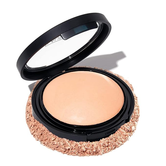 LAURA GELLER NEW YORK Baked Double Take Powder Foundation - Fair - Buildable Medium to Full Coverage - Matte Finish-BrightBean Baby