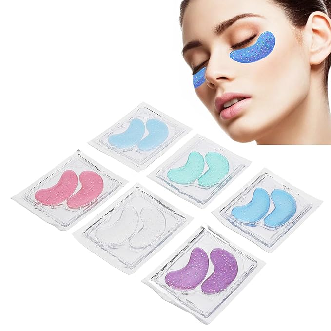 8 Pack Reusable Ice Gel Eye Pad for Puffy Eyes, Hot Cold Eye Mask, Deep Hydration and Anti Aging Effects-BrightBean Baby
