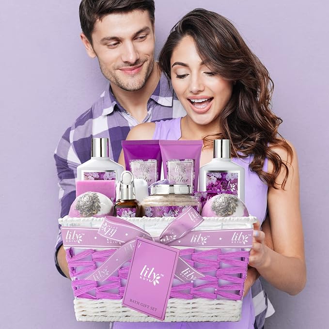 Bath & Body Gift Set for Mothers Day - Luxury 18-Piece Spa Gift Basket for Women, Pampering Bath Set with Bath Bomb | Christmas, Birthday Gifts, Perfect Holiday Gift for Her & Mom All Occasions-BrightBean Baby