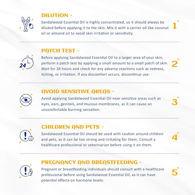 HIQILI Sandalwood Essential Oils 1 Fl Oz, 100% Pure Natural Therapeutic Grade for Skin, Diffuser, Perfume, Candle Soap Making, Includes Premium Quality Glass Dropper-BrightBean Baby