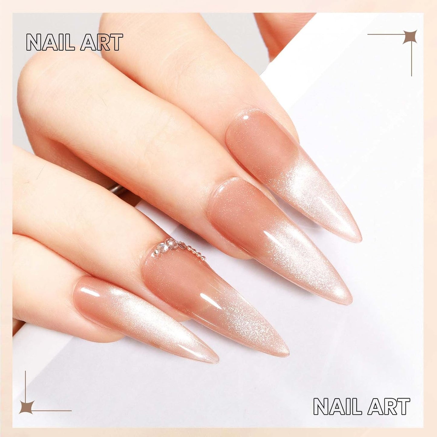 10ml Cat Eye Gel Nail Polish with Magnetic Nail Polish Gel for Home Manicure Nails DIY-BrightBean Baby