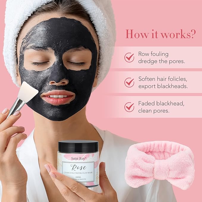 Spa Gifts for Women，10pcs Self Care Kit ROSE Scented with Facial Cleanser, Scrub Body Wash, Facial Clay Mask, Facial, Essential Oil, Birthday Gifts Skin Care Set, Mothers Day Gifts Ideas-BrightBean Baby