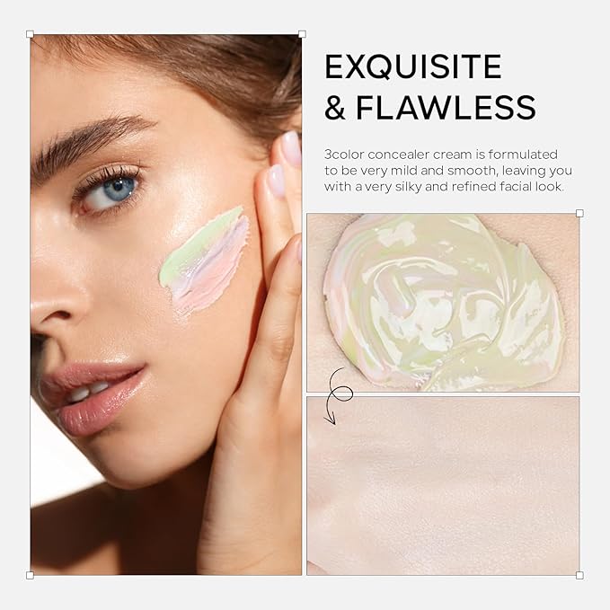 3 in 1 Color Correcting Makeup Primer Facial Serum, SPF 50 PA+++ Sunscreen Isolation Cream, Oil Control Moisturizing Skin Tone Correcting, One Step Color Corrector Face Primer-BrightBean Baby