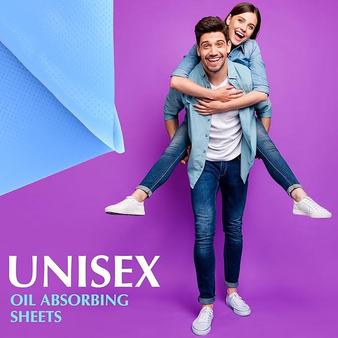 Premium Oil Absorbing Sheets for Face - 6 pack (300 sheets) - Makeup Friendly Oil Blotting Sheets for Face - Blotting Papers for Face with Oily Skin-BrightBean Baby