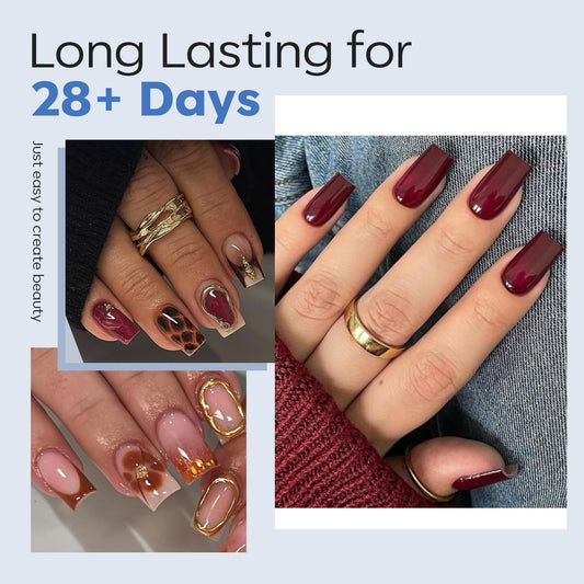 modelones Short Square Nail Tips, Pre-shaped Soft Gel Tips Fake Nails False Acrylic Clear Full Cover Press on Extension Gel Kit Manicure DIY at Home 216PCS 12Sizes-BrightBean Baby