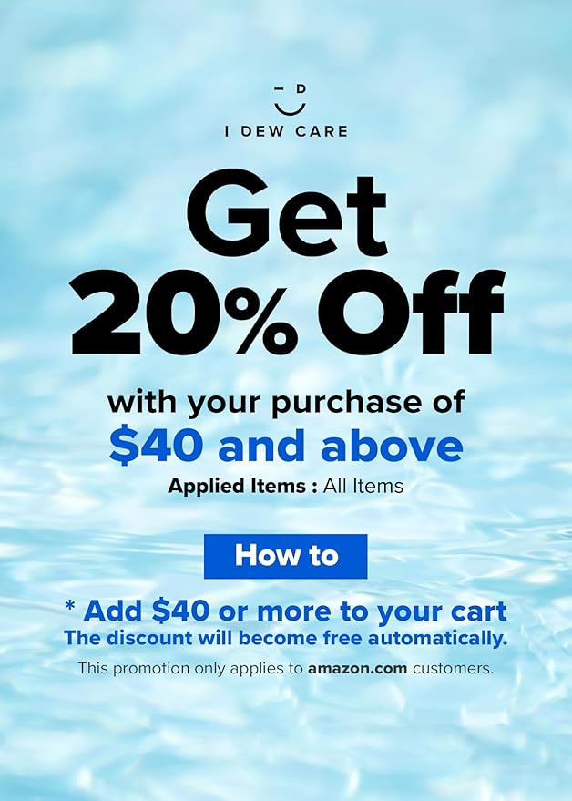 I DEW CARE Vitamin C depuffing Eye Cream with Eye Roller Set | Korean Skin Care Dark Circles Under Eye Treatment with Hyaluronic Acid, Niacinamide | 0.50 Fl Oz | Not Tested on Animals-BrightBean Baby